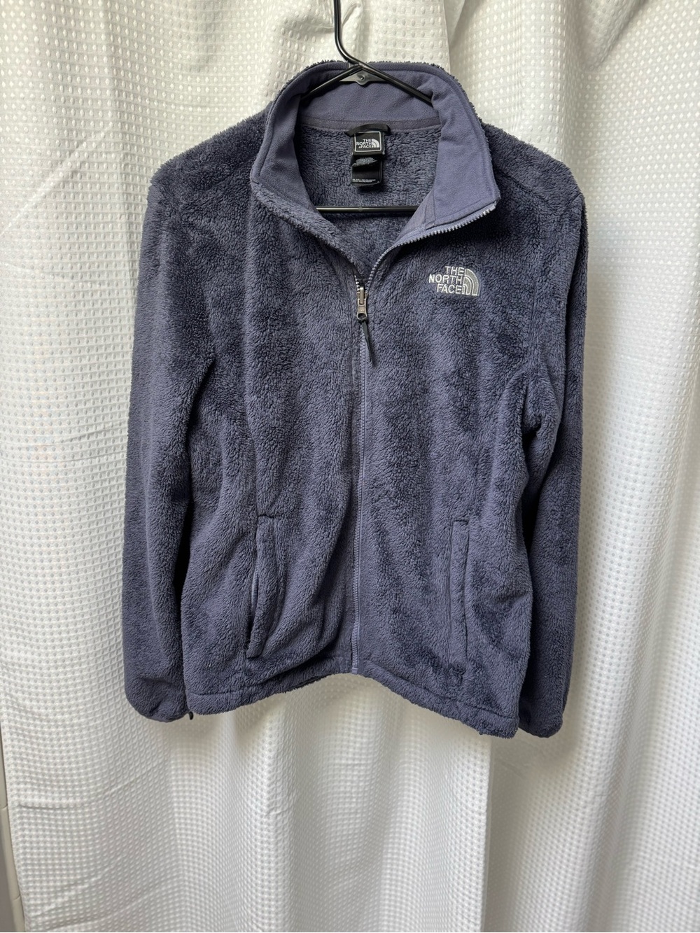 The North Face Women’s Osito Fleece Full Zip Blue/Gray Jacket. Size M EUC
